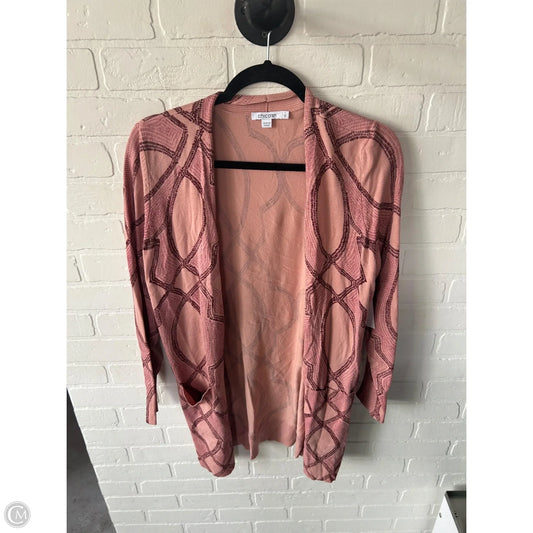 Sweater Cardigan By Chicos In Pink, Size: M