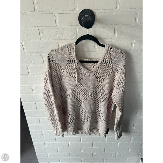 Sweater By Nicole Miller In Tan, Size: S