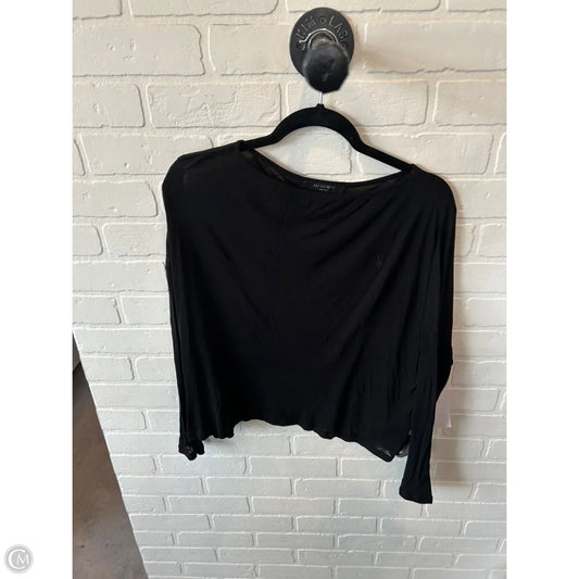 Top Long Sleeve Designer By All Saints In Black, Size: S