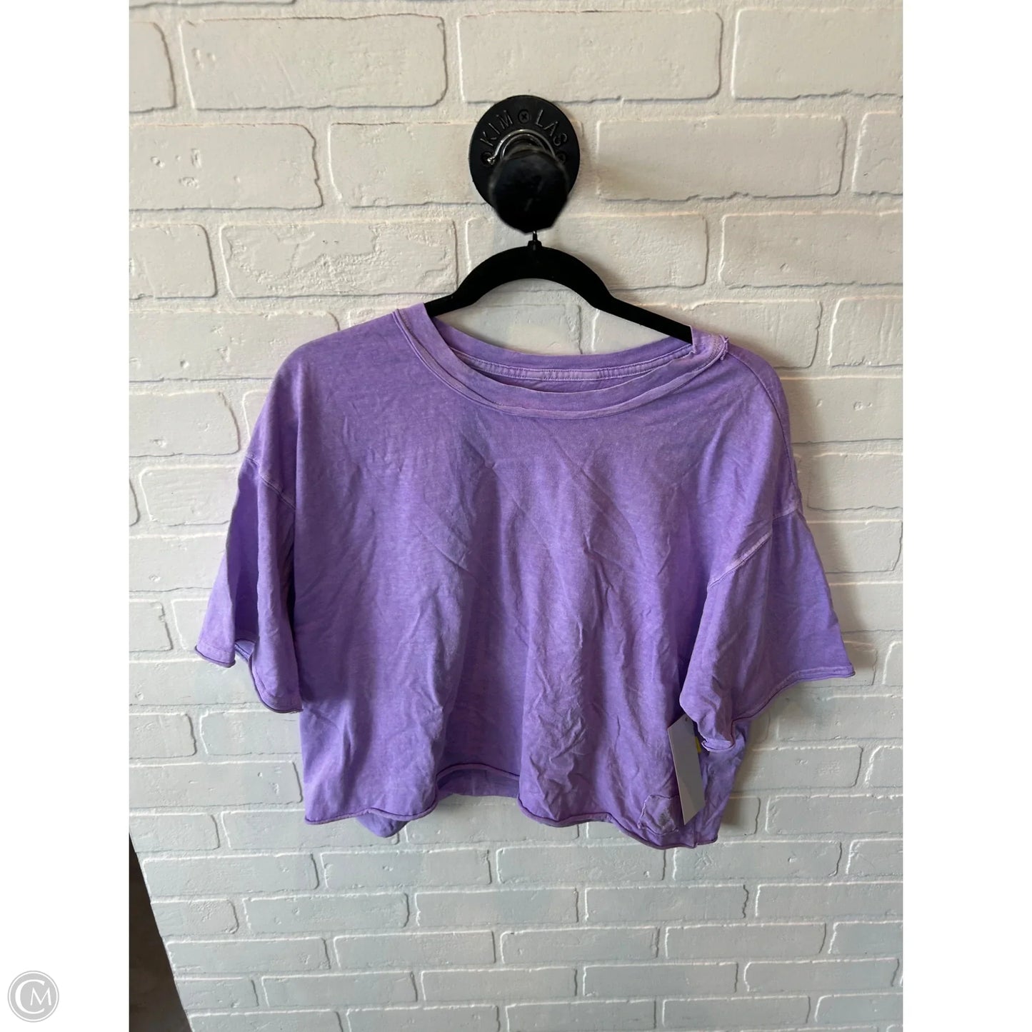 Top Short Sleeve Basic By Free People In Purple, Size: S