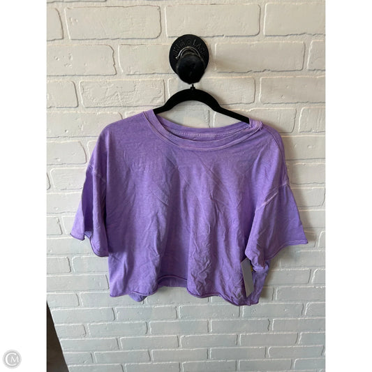 Top Short Sleeve Basic By Free People In Purple, Size: S
