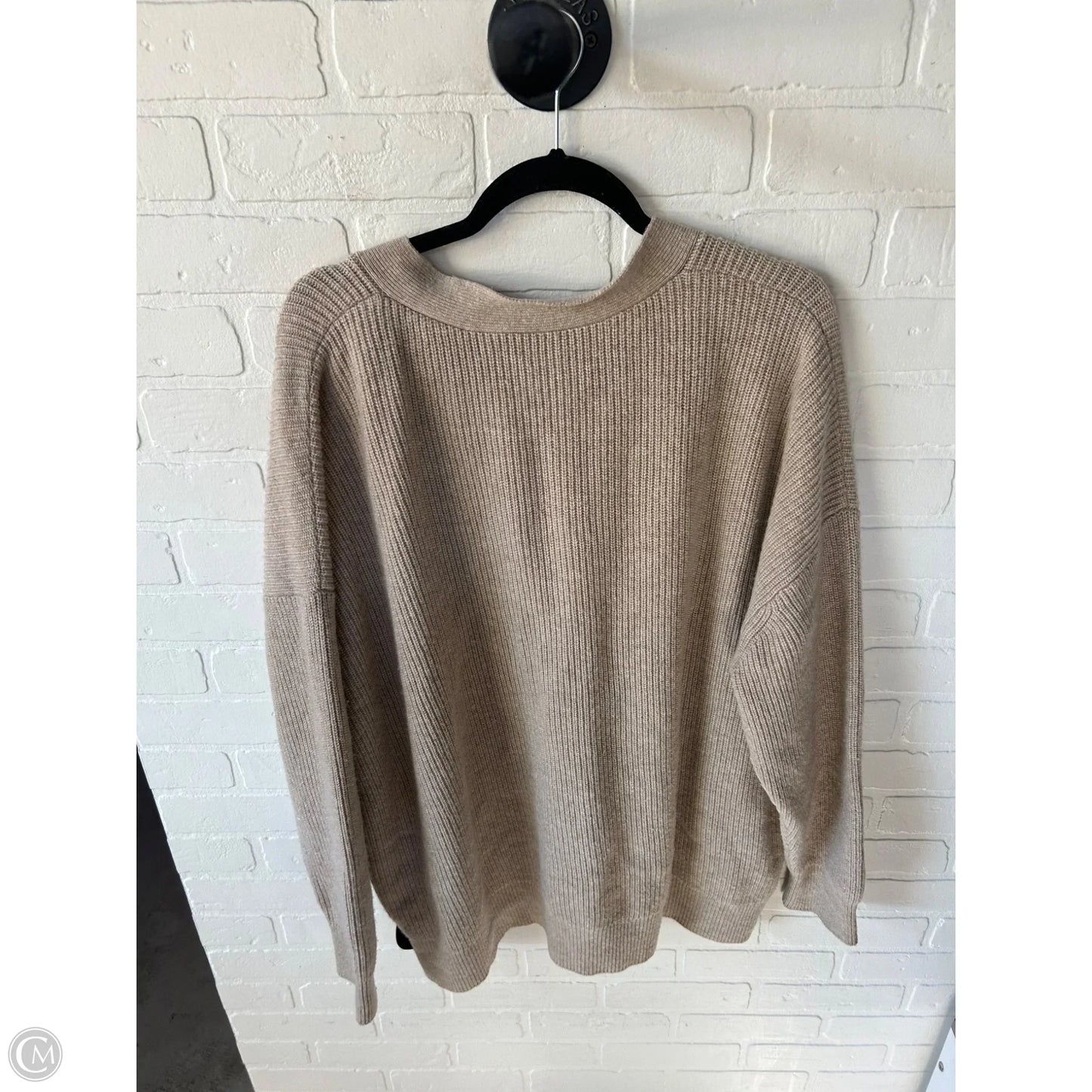 Sweater Cardigan By Vineyard Vines In Tan, Size: Xl