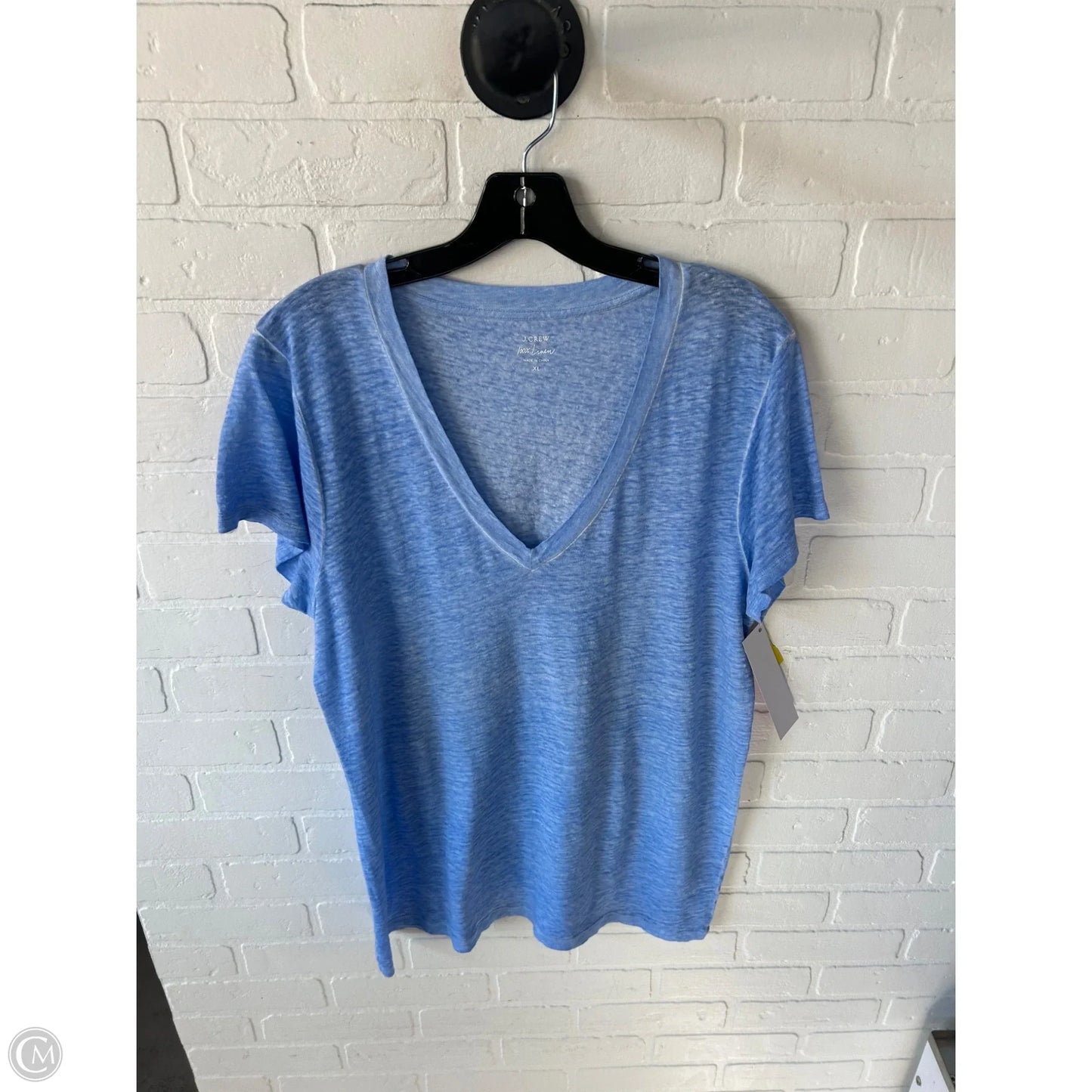 Top Short Sleeve Basic By J. Crew In Blue, Size: Xl