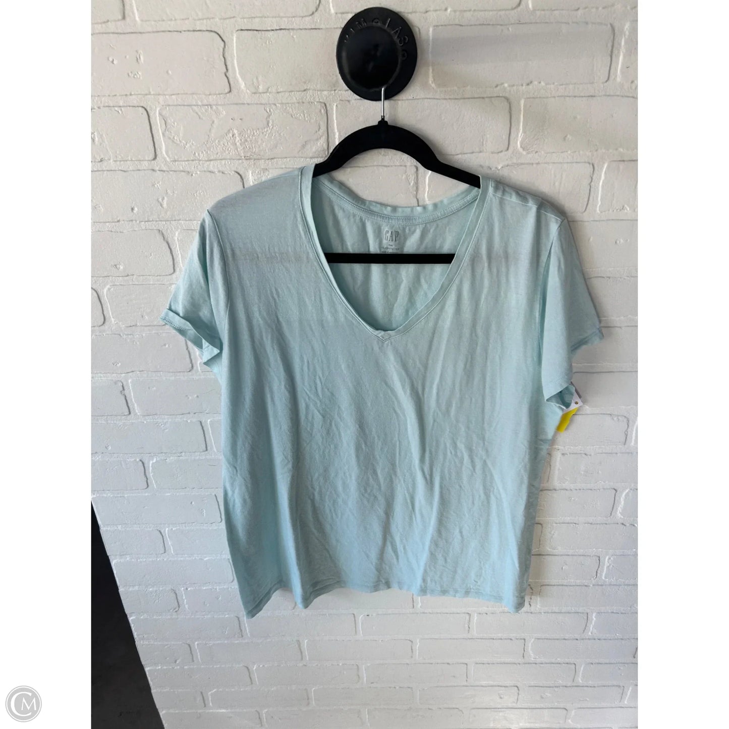 Top Short Sleeve Basic By Gap In Green, Size: Xxl