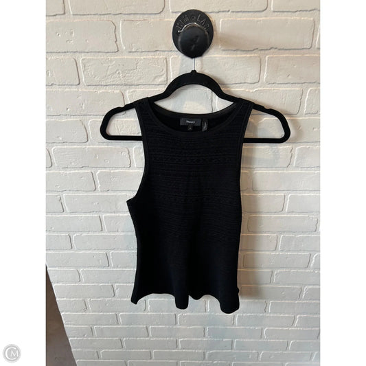 Vest Sweater By Theory In Black, Size: S