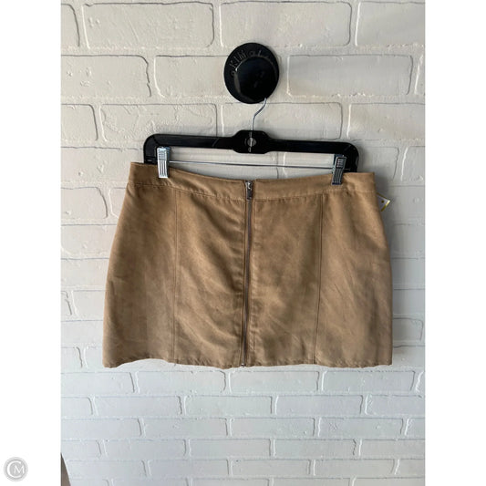 Skirt Mini & Short By Divided In Tan, Size: 12