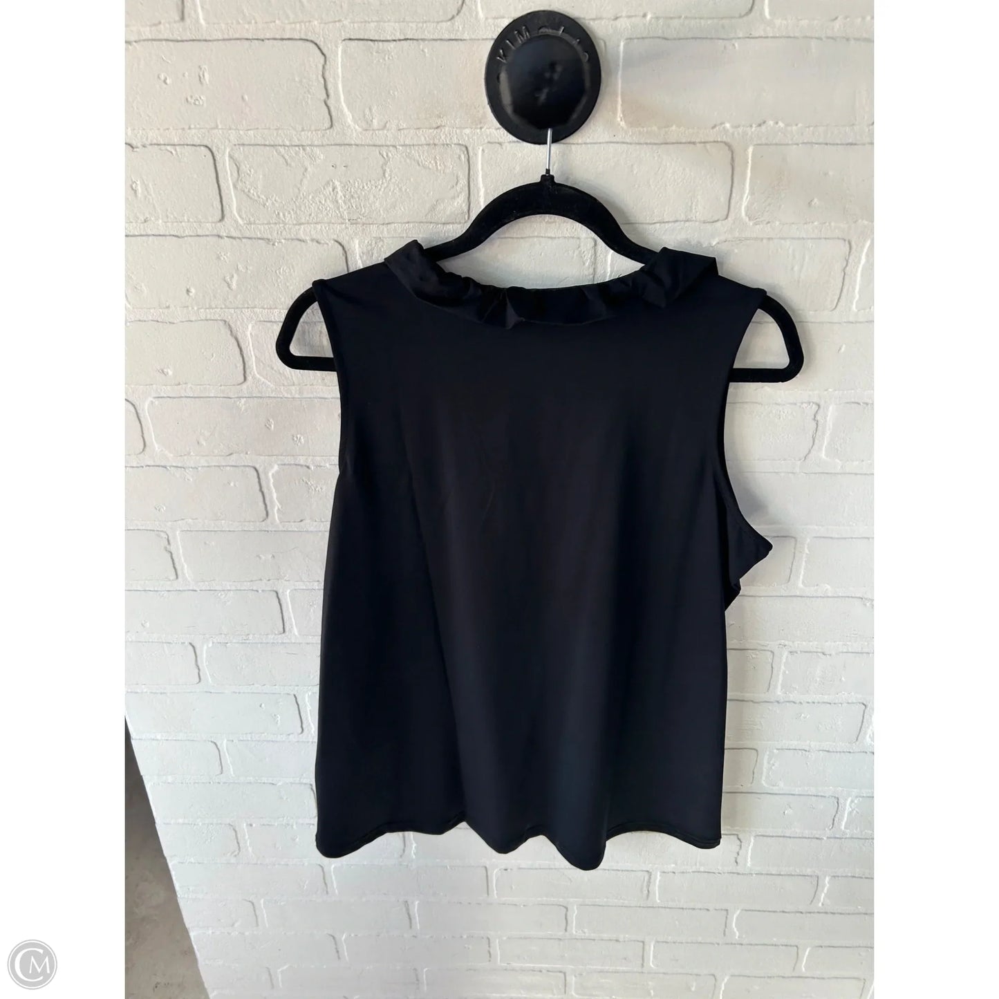 Top Sleeveless By Lulu B In Black, Size: L