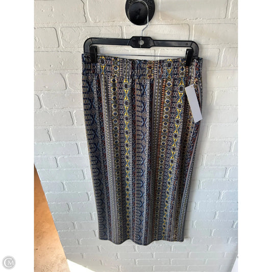 Skirt Maxi By Clothes Mentor In Blue & Brown, Size: 8