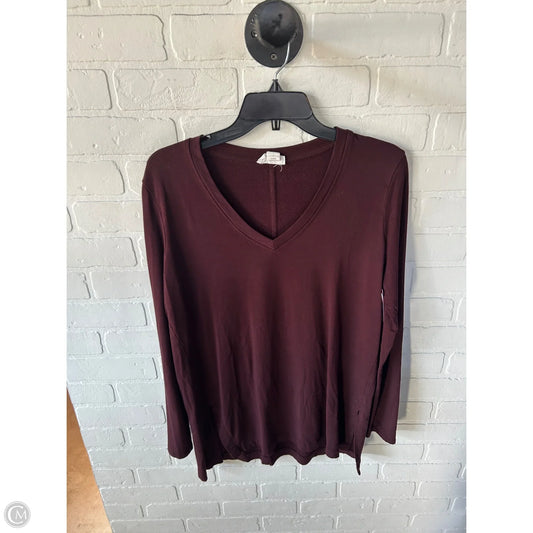 Top Long Sleeve By Loft In Brown, Size: M