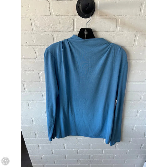 Top Long Sleeve By Ann Taylor In Blue, Size: L