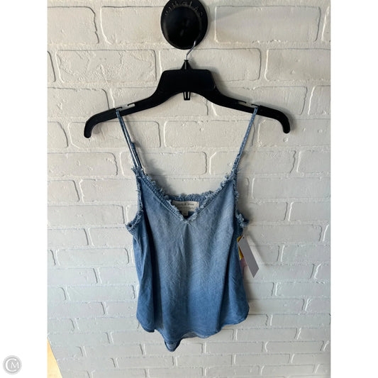 Top Sleeveless By Cloth & Stone In Blue Denim, Size: Xs