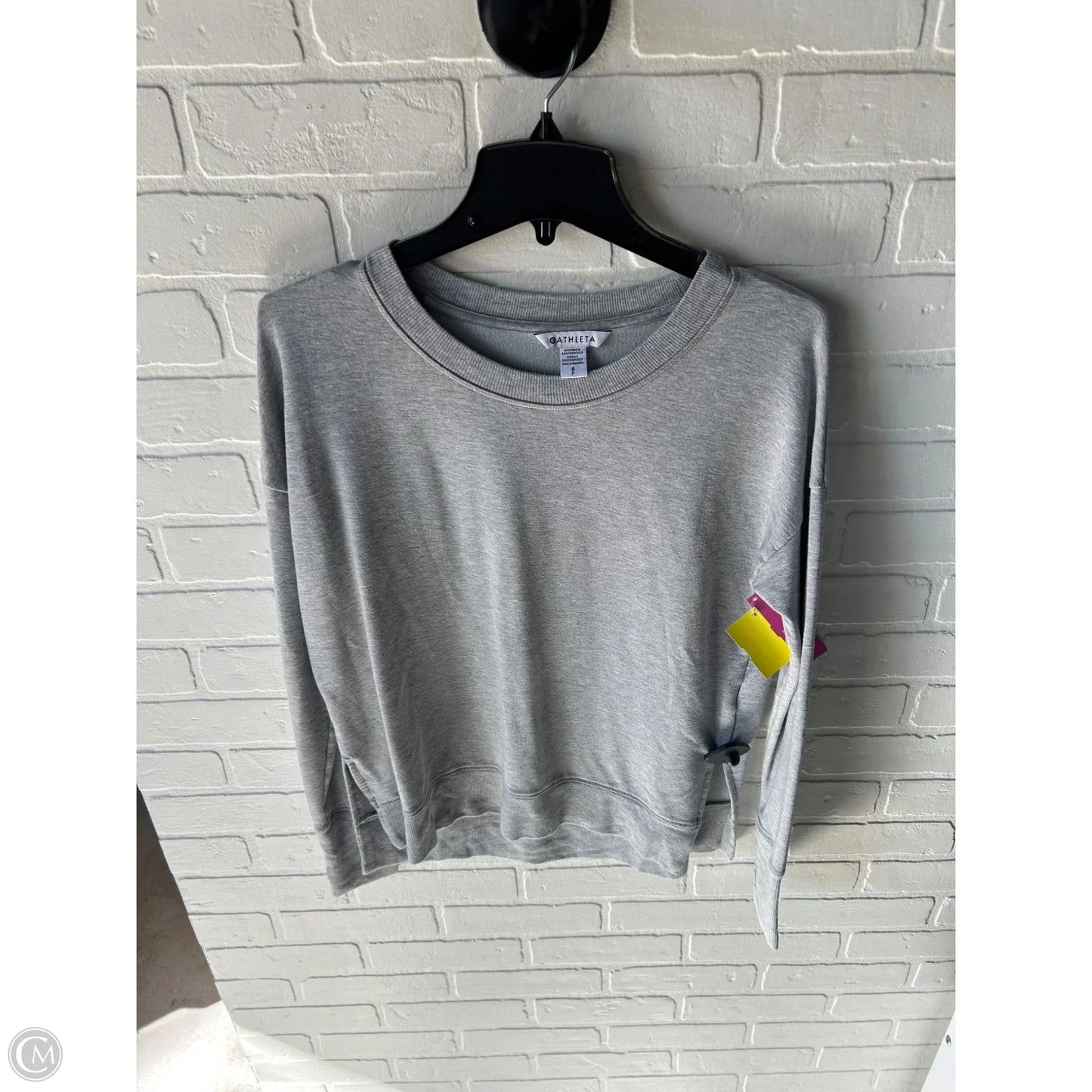 Athletic Sweatshirt Crewneck By Athleta In Grey, Size: S