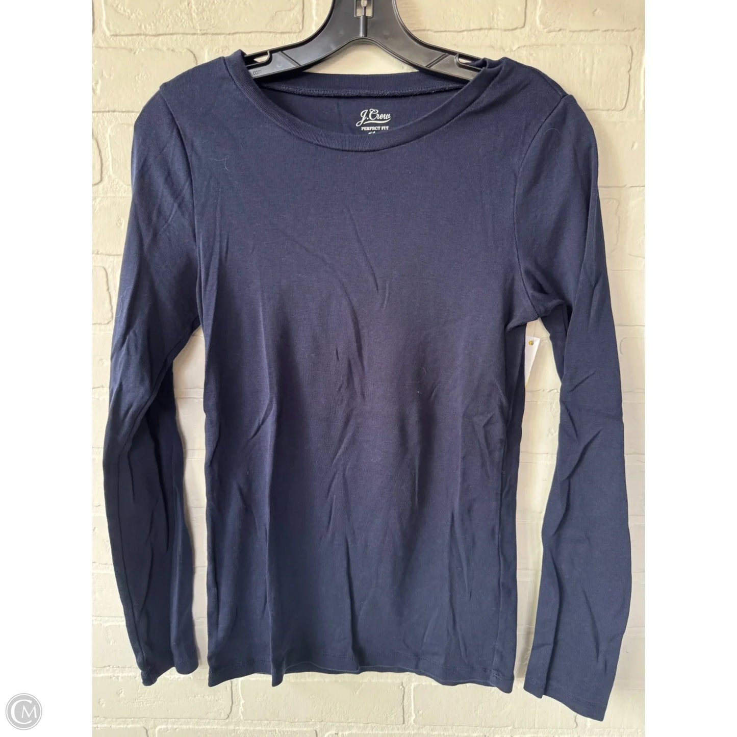 Top Long Sleeve Basic By J. Crew In Blue, Size: M