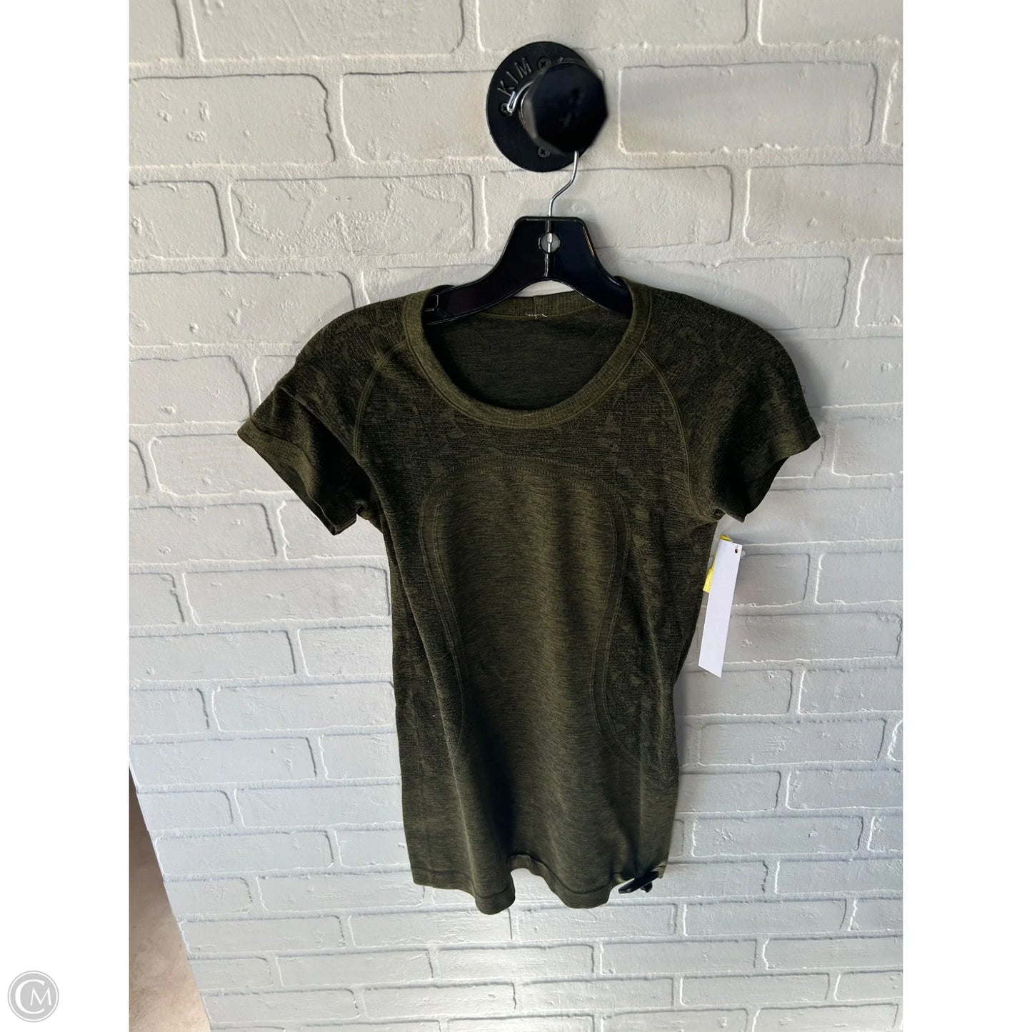 Athletic Top Short Sleeve By Lululemon In Green, Size: S
