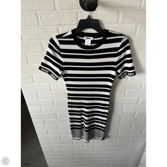 Dress Sweater By Dkny In Black & White, Size: S