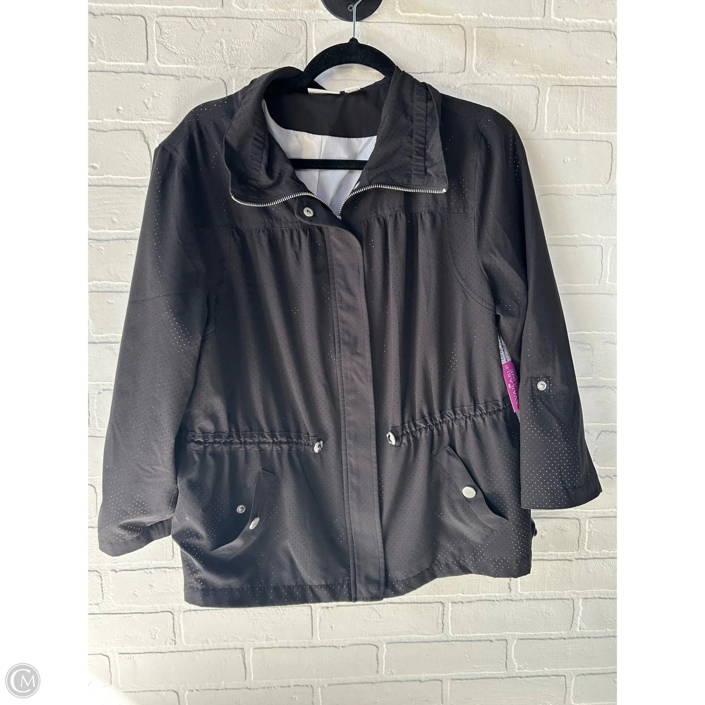 Jacket Other By Zenergy By Chicos In Black, Size: L