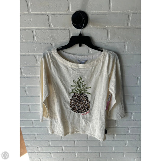 Top 3/4 Sleeve By Tommy Bahama In Cream, Size: S