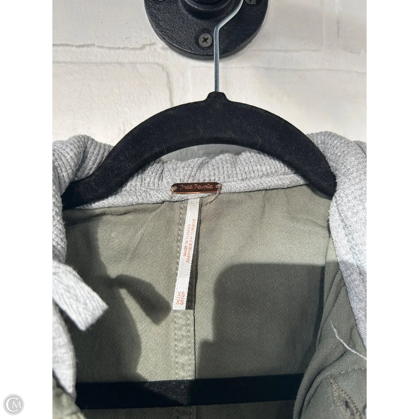 Jacket Shirt By Free People In Green & Grey, Size: Xs