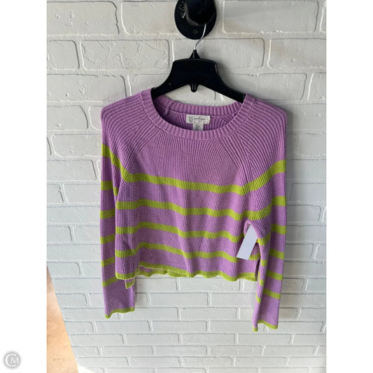 Sweater By Jessica Simpson In Green & Purple, Size: M