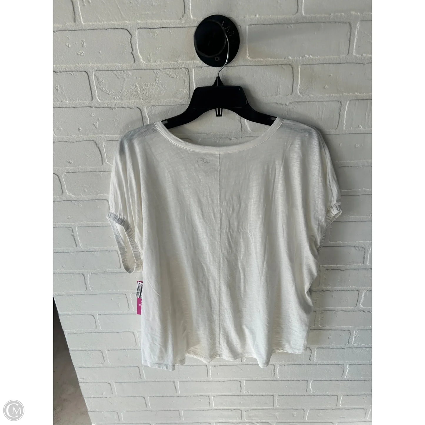 Top Short Sleeve By Loft In White, Size: Xl
