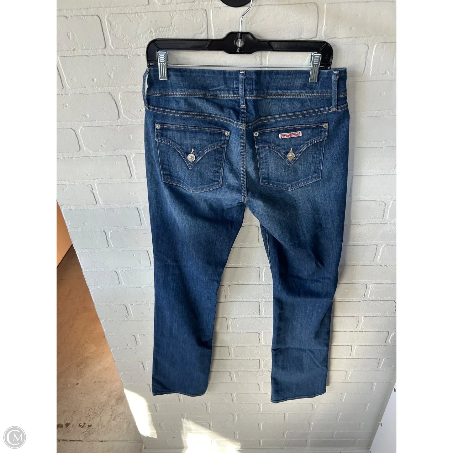 Jeans Boot Cut By Hudson In Blue Denim, Size: 8