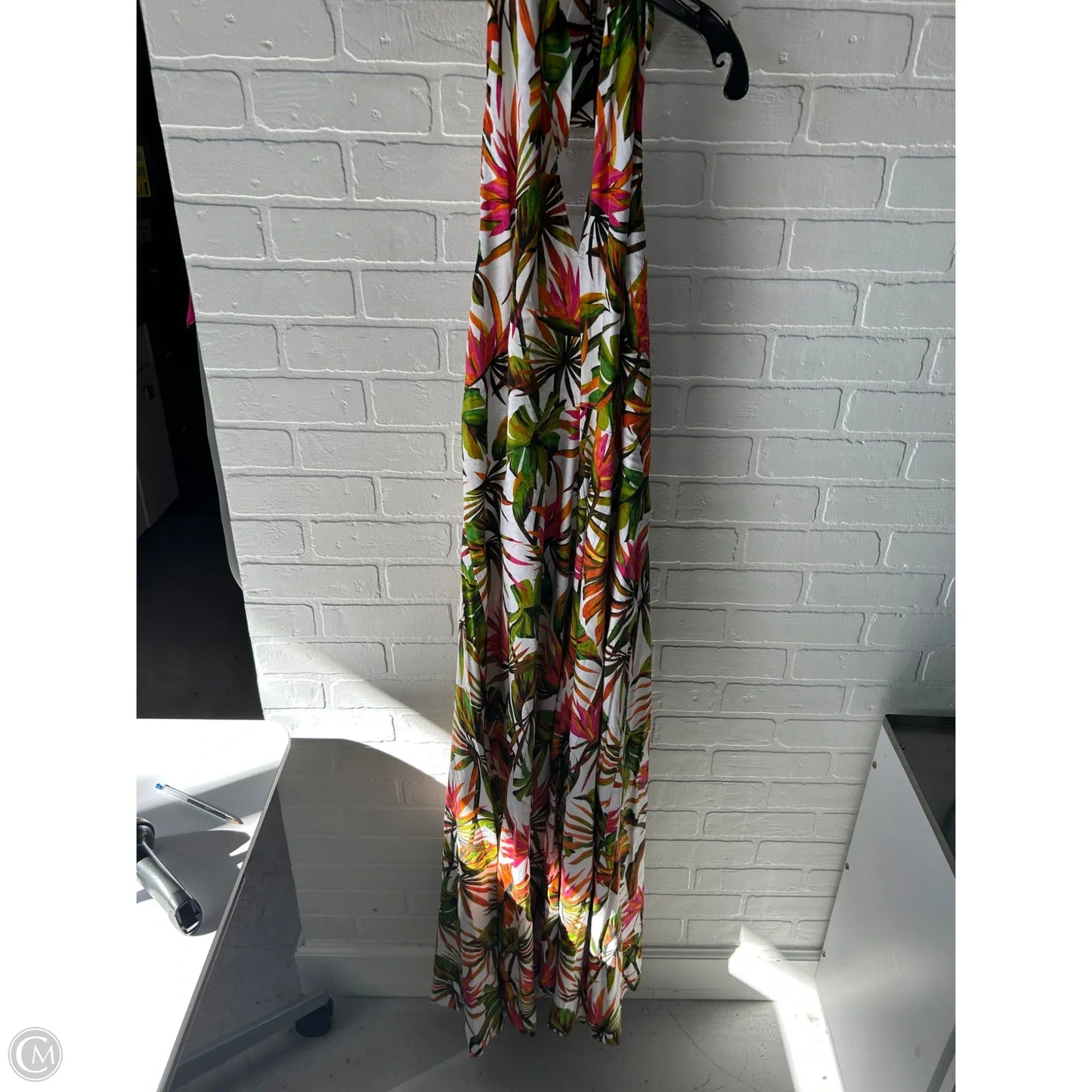 Dress Casual Maxi By Inc In Green & Orange, Size: 2x