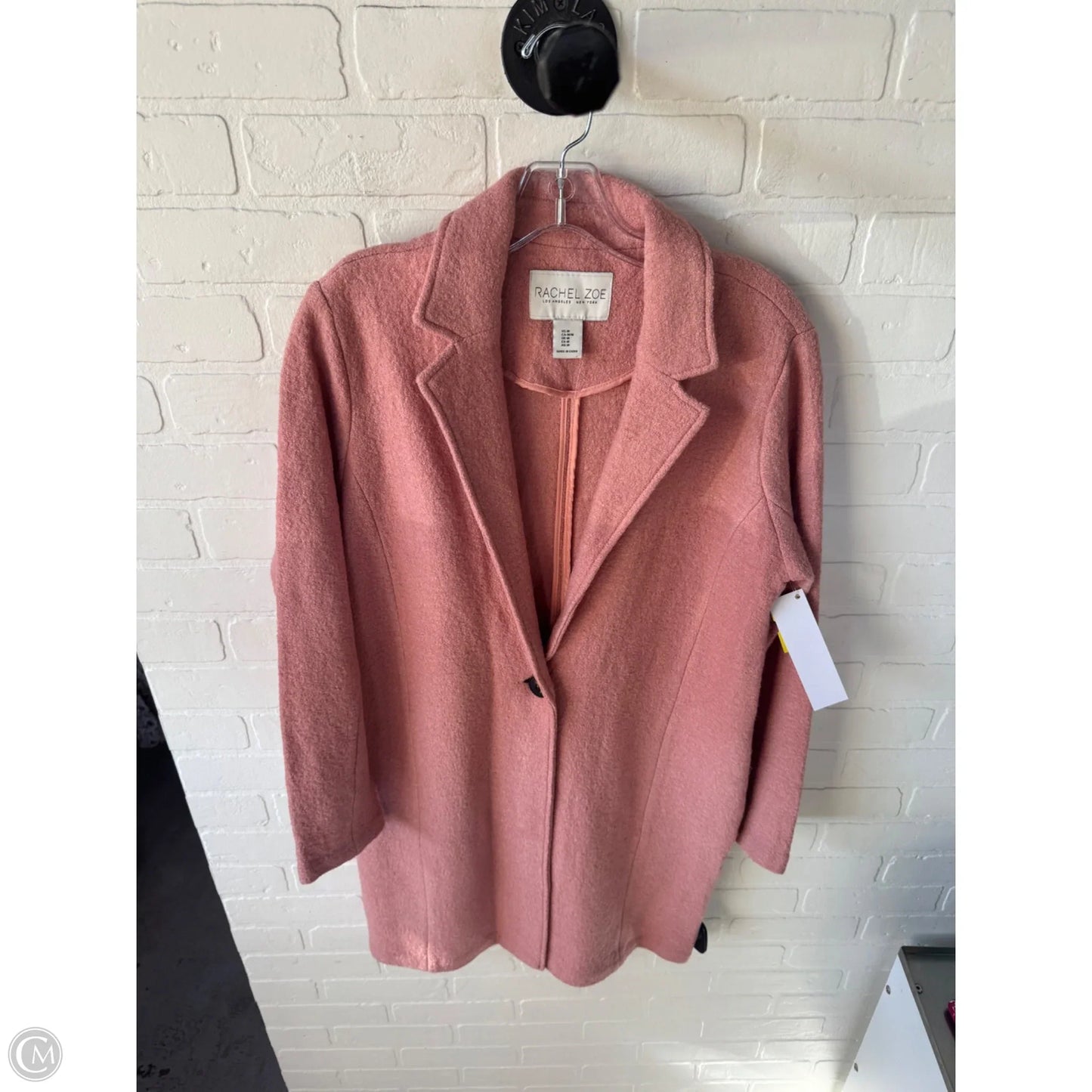 Coat Peacoat By Rachel Zoe In Pink, Size: M