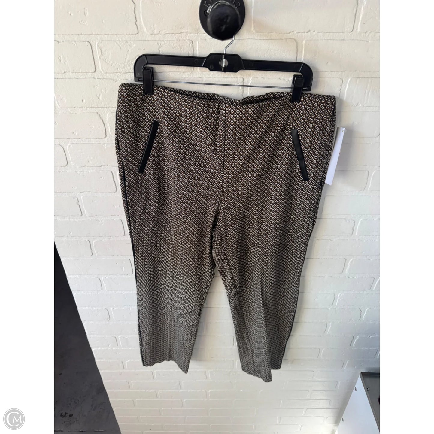 Pants Other By Chicos In Black & Brown, Size: 16