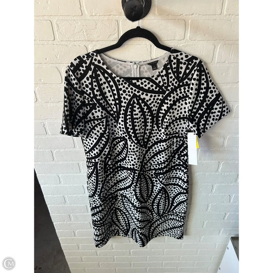 Dress Casual Short By Ann Taylor In Black & White, Size: L