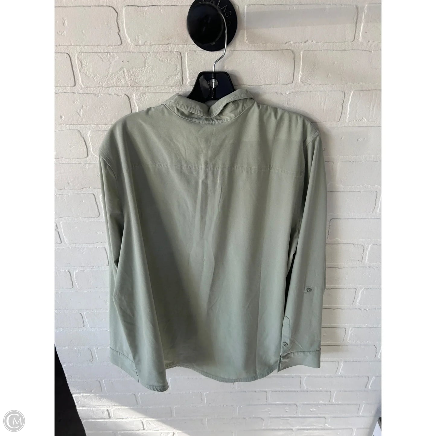 Top Long Sleeve By Eddie Bauer In Green, Size: Xl