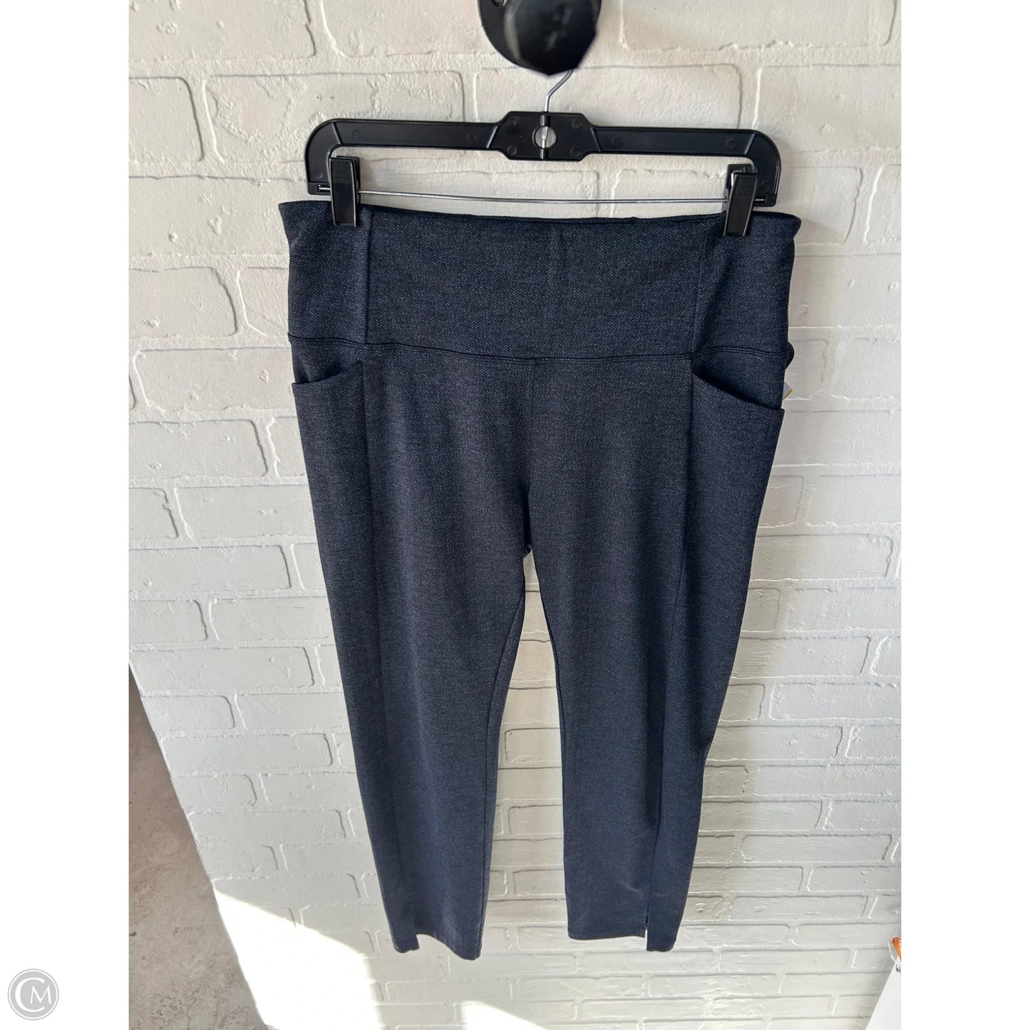 Athletic Pants By Athleta In Black & Blue, Size: 8