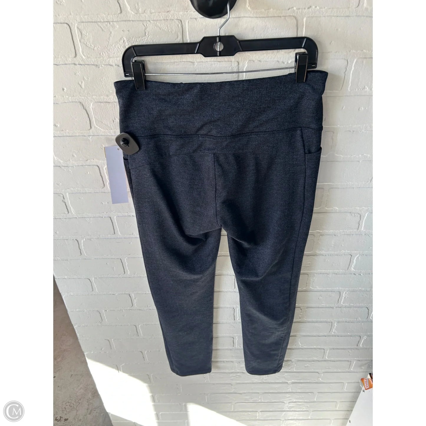 Athletic Pants By Athleta In Black & Blue, Size: 8