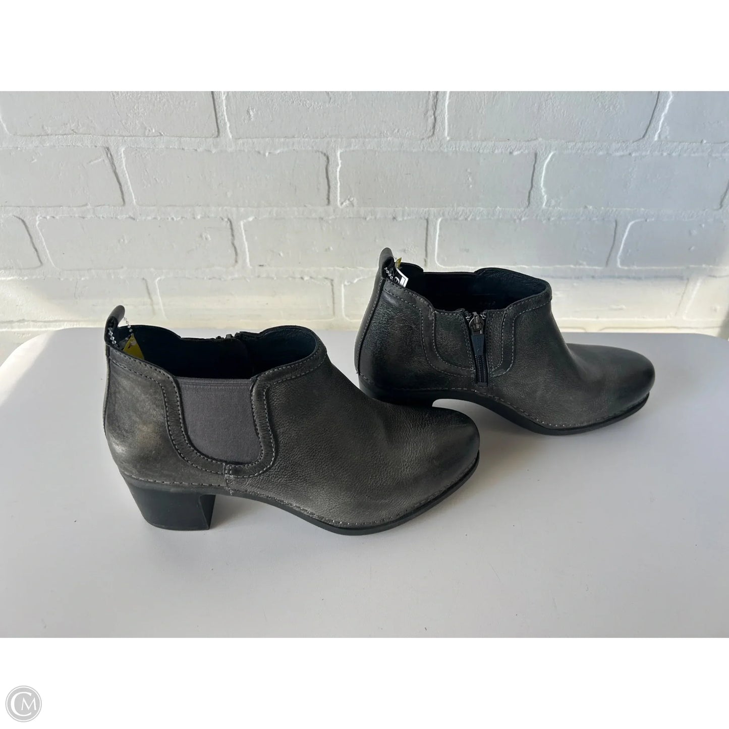 Boots Ankle Heels By Dansko In Grey, Size: 7.5