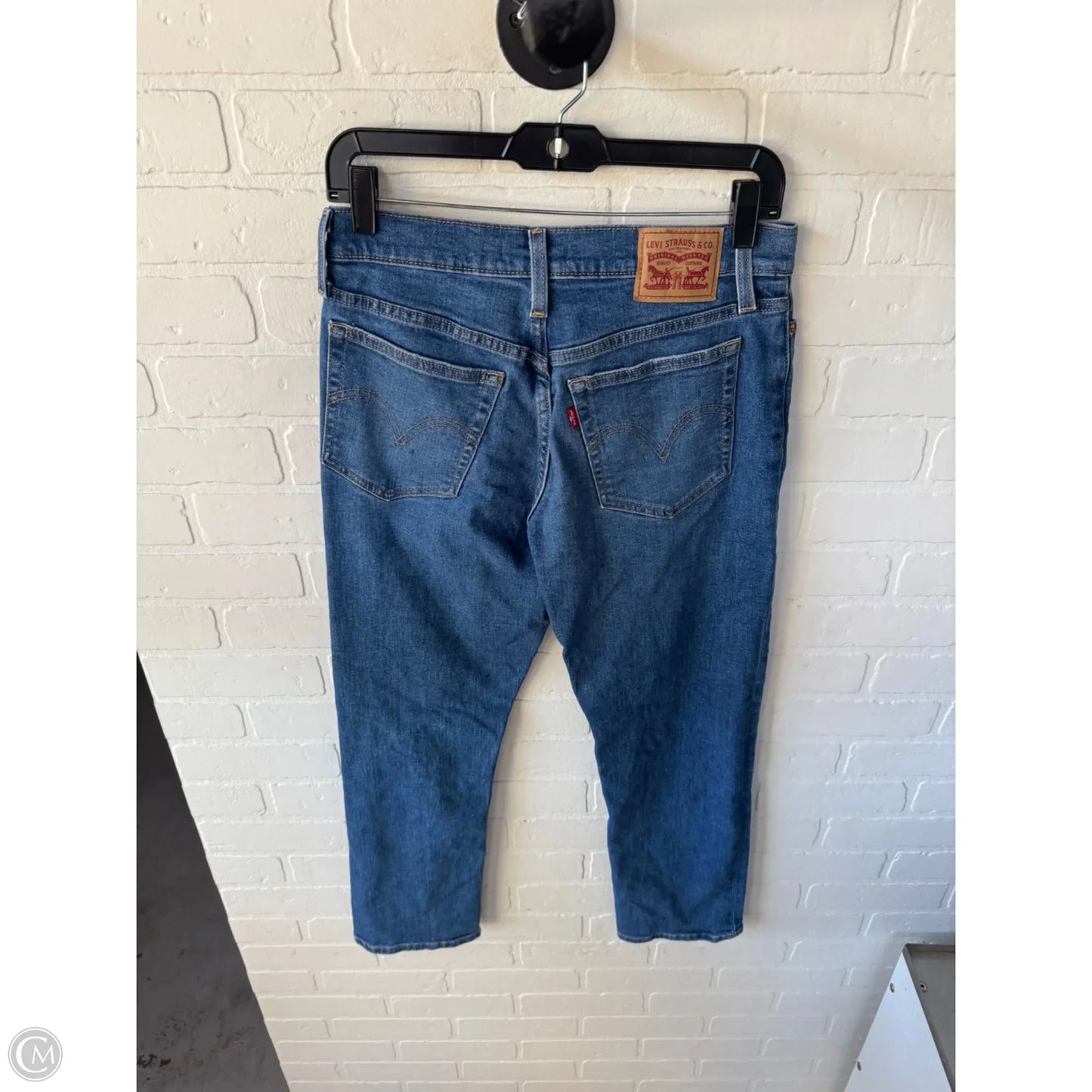Jeans Straight By Levis In Blue Denim, Size: 6
