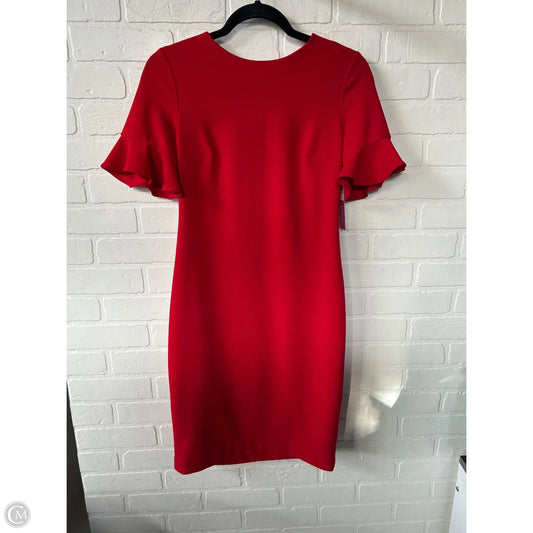 Dress Work By Calvin Klein In Red, Size: S