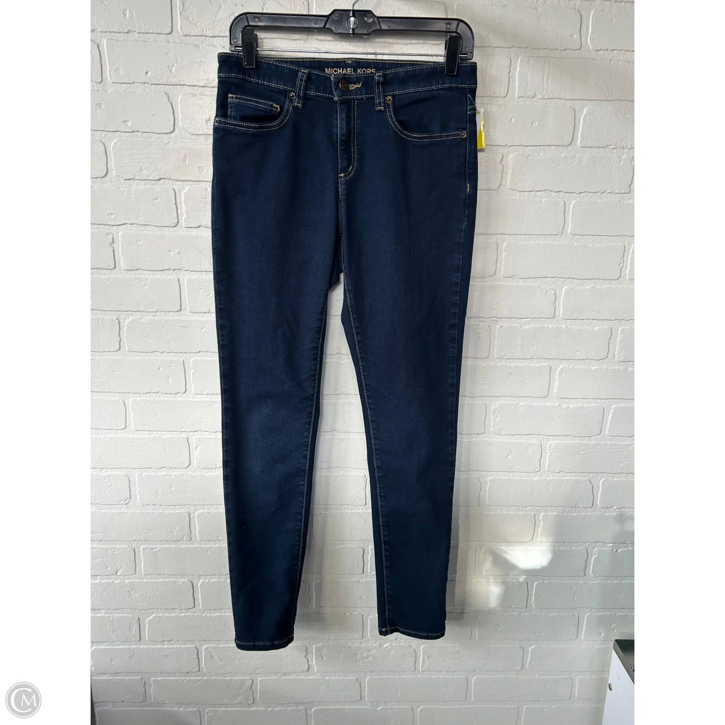 Jeans Skinny By Michael By Michael Kors In Blue Denim, Size: 8