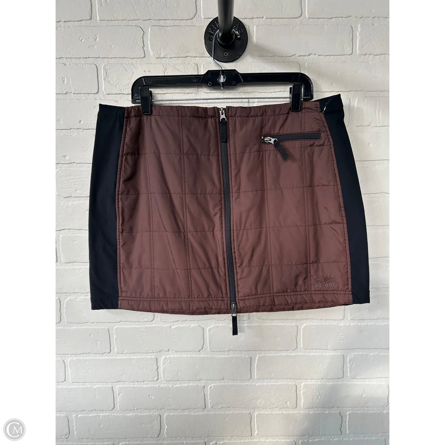 Skirt Mini & Short By Clothes Mentor In Black & Brown, Size: 16