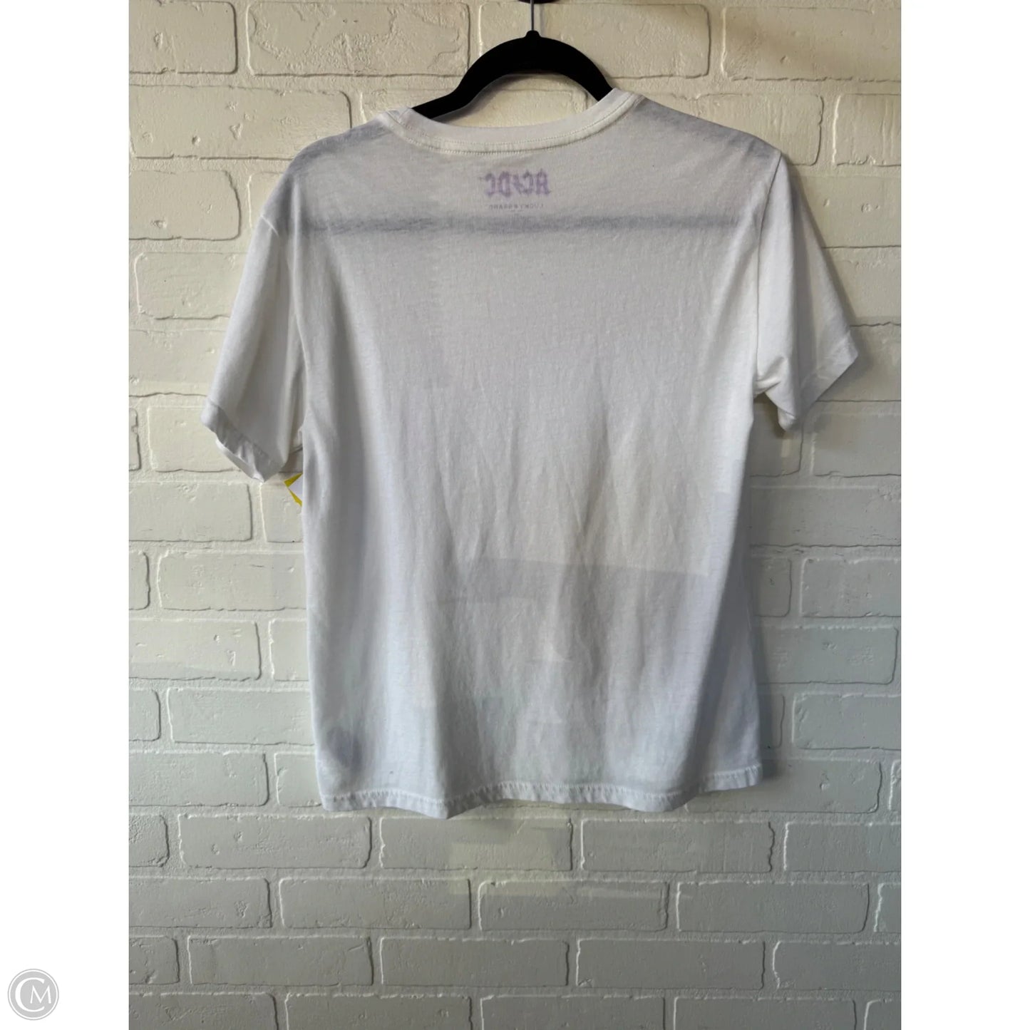 Top Short Sleeve By Lucky Brand In Purple & White, Size: S