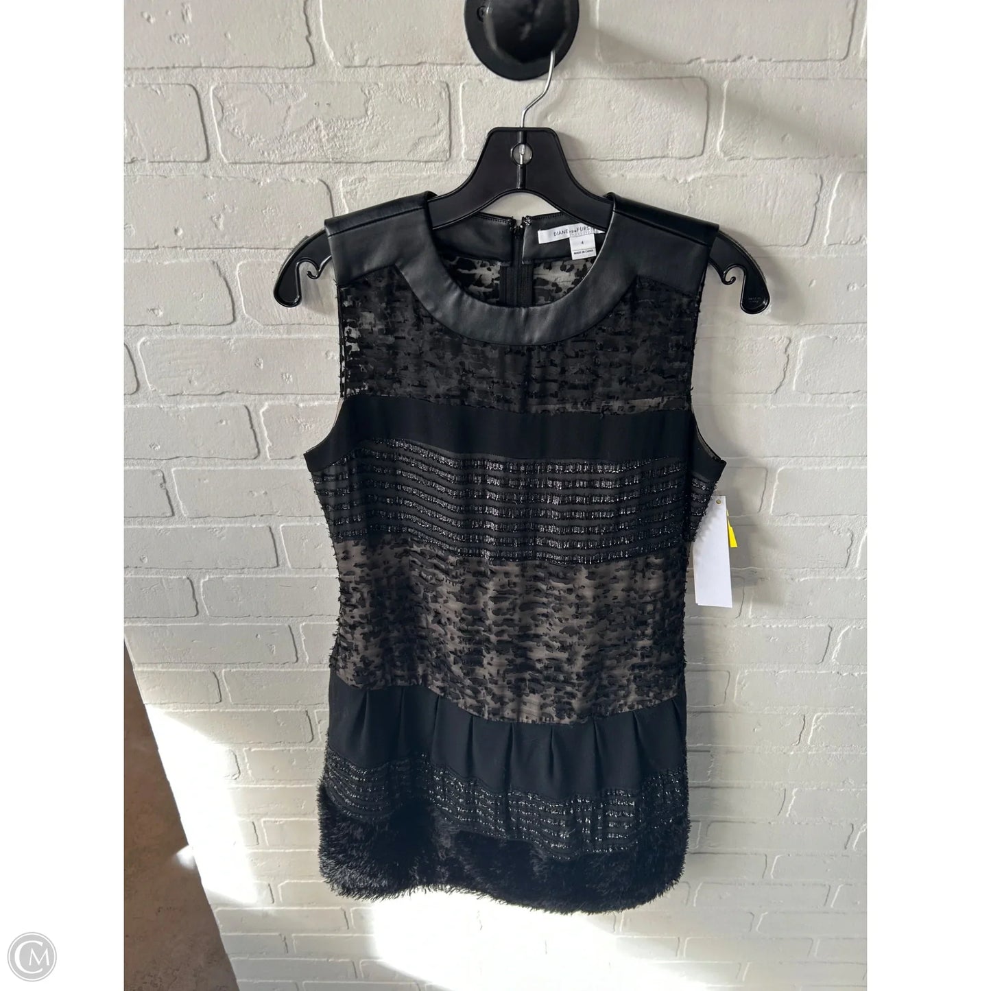 Dress Designer By Diane Von Furstenberg In Black, Size: S