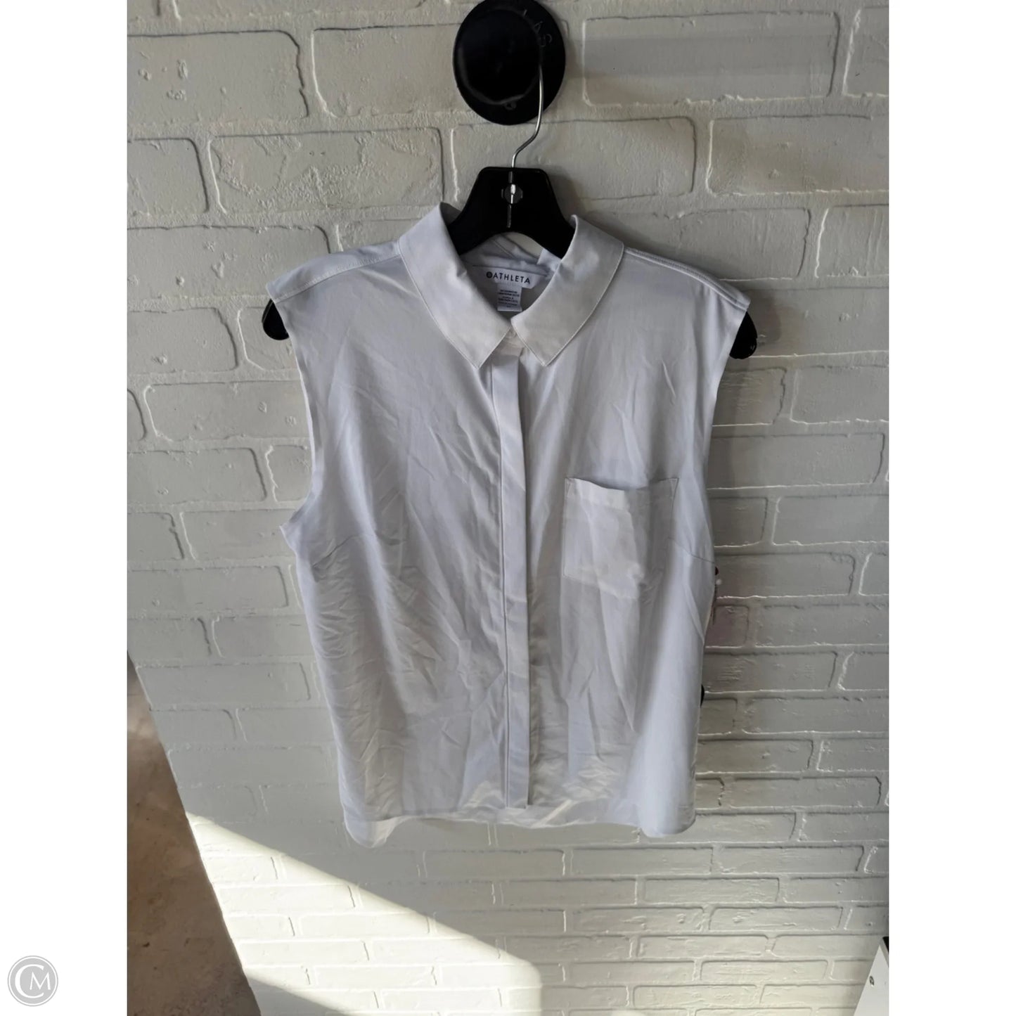 Athletic Tank Top By Athleta In White, Size: M