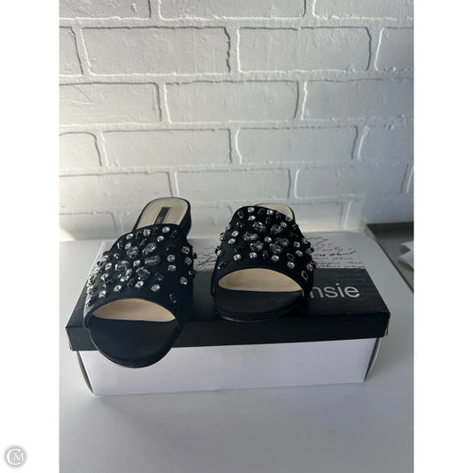 Sandals Heels Block By Kensie In Black, Size: 6.5