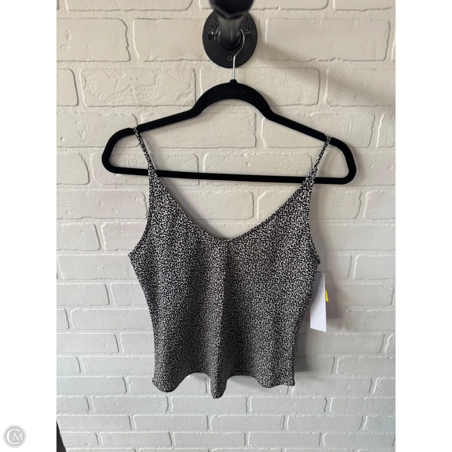 Top Sleeveless By Abercrombie And Fitch In Black & White, Size: M