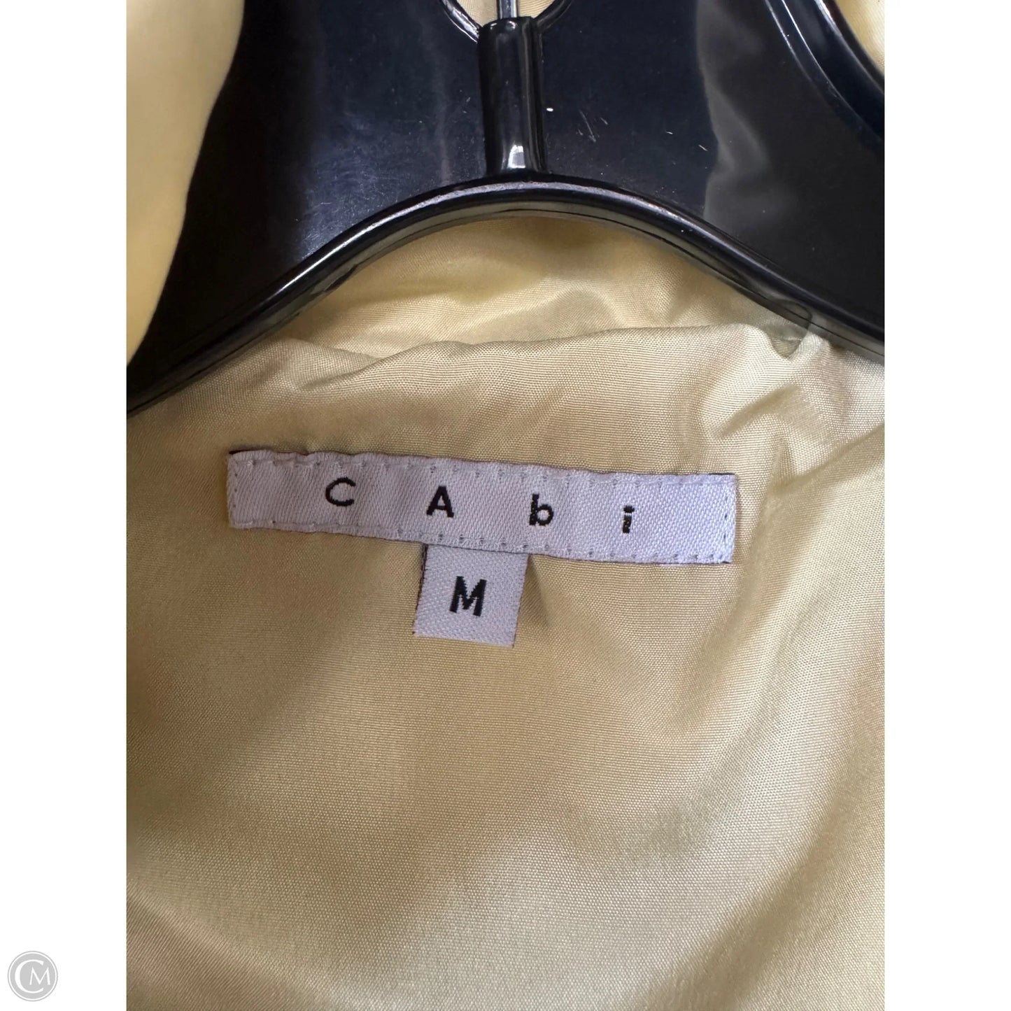 Jacket Puffer & Quilted By Cabi In Yellow, Size: M