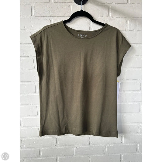 Top Short Sleeve Basic By Loft In Green, Size: S