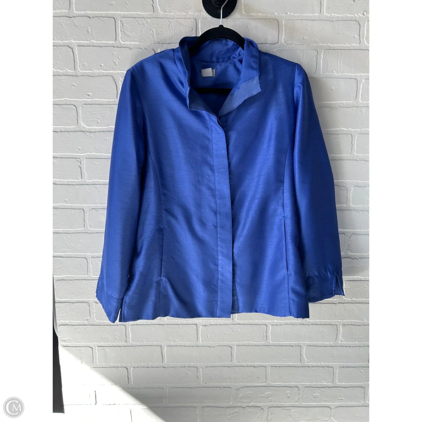 Blazer By Chicos In Blue, Size: M