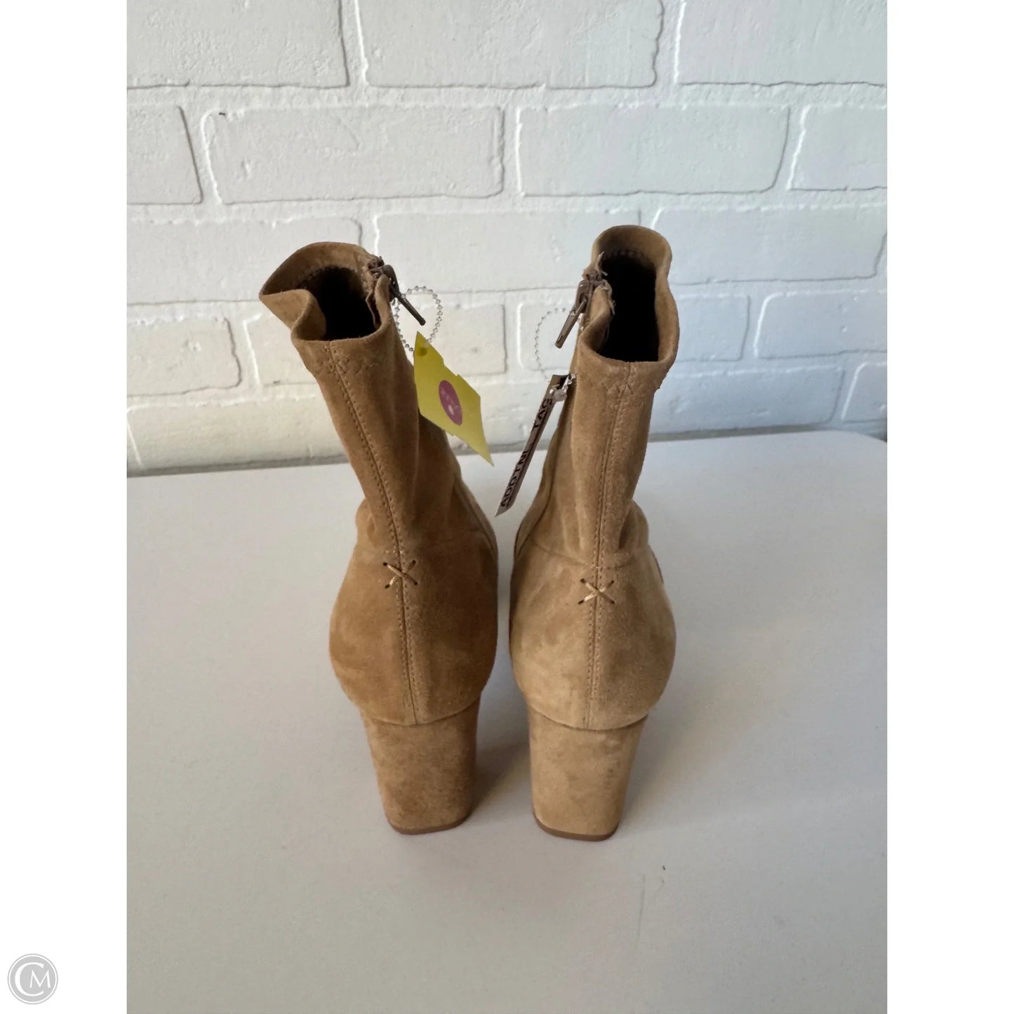 Boots Mid-calf Heels By Cma In Brown, Size: 7