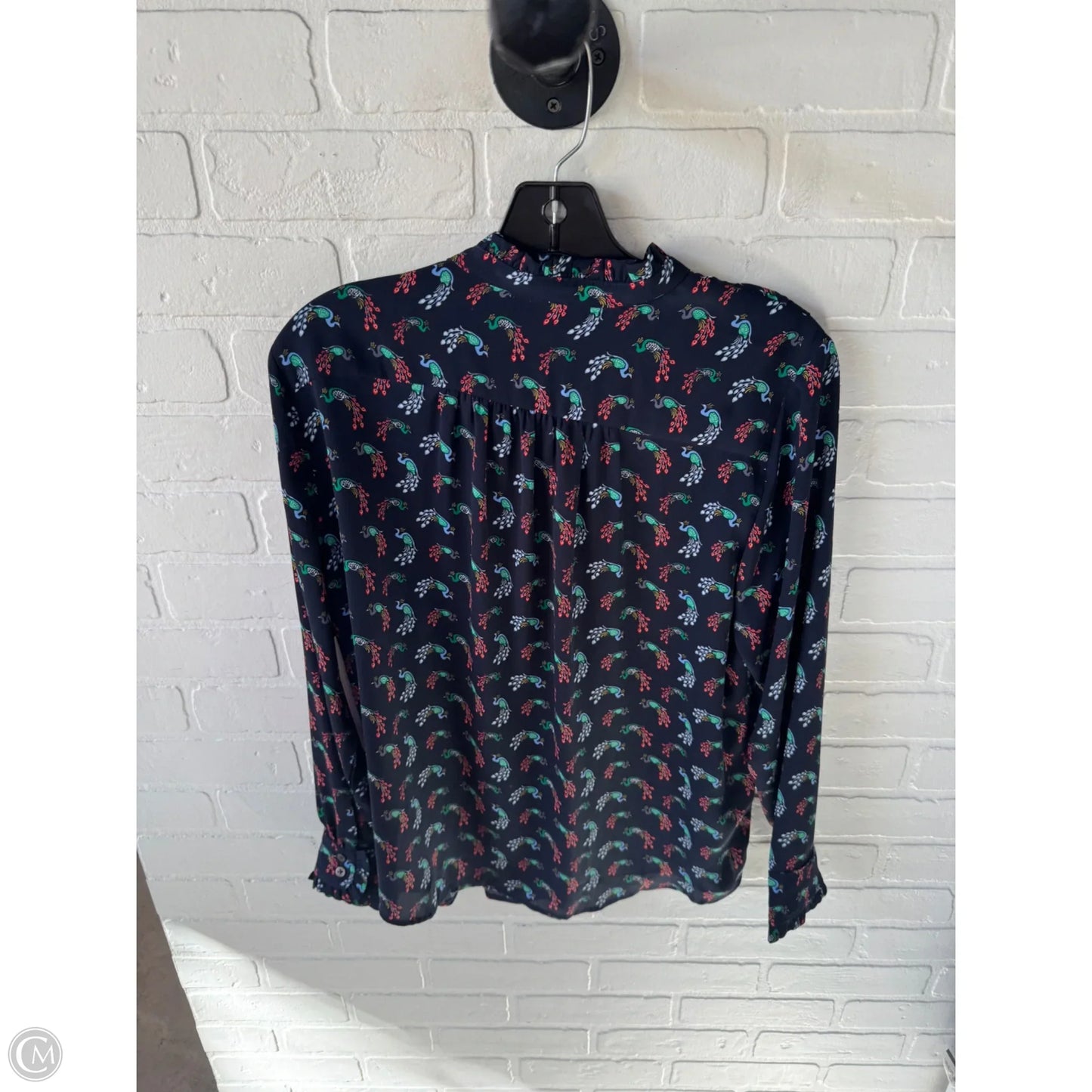 Top Long Sleeve By Loft In Blue & Green, Size: Mp