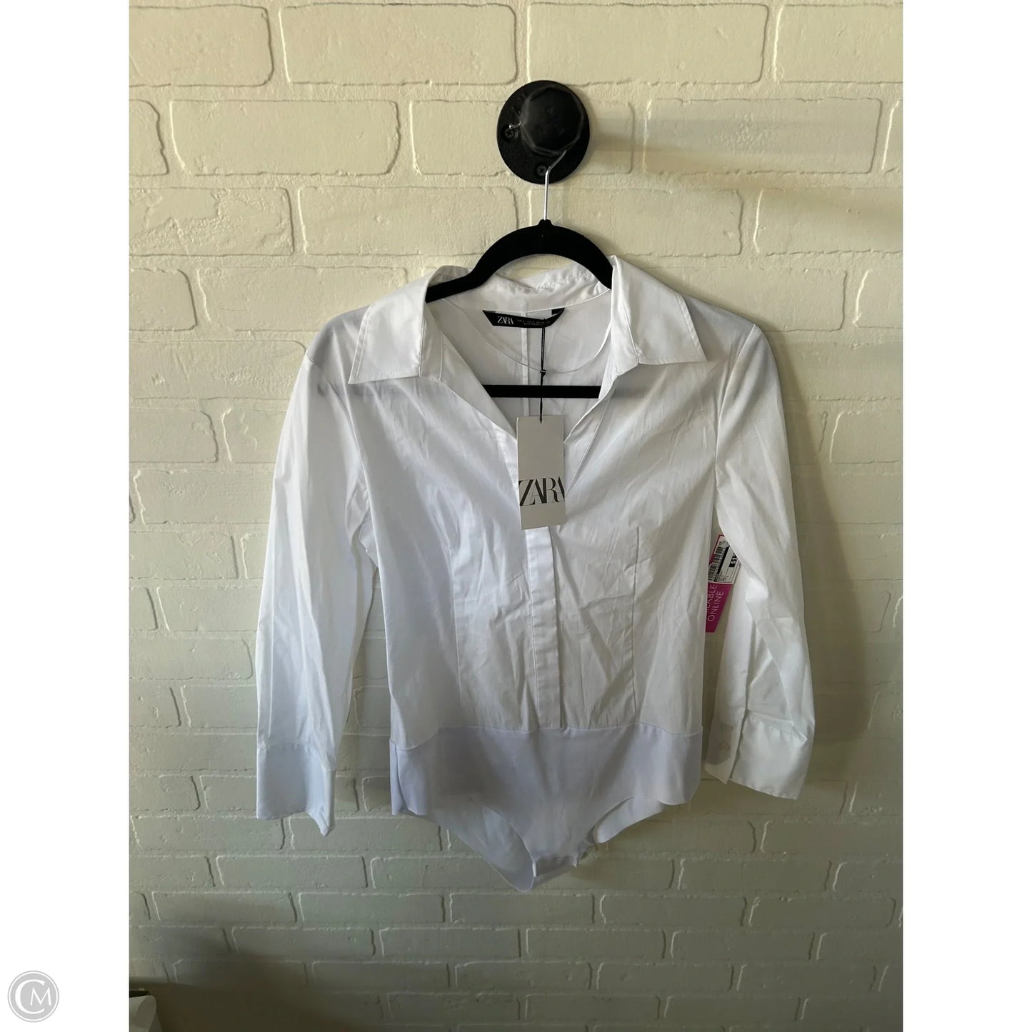 Bodysuit By Zara In White, Size: L