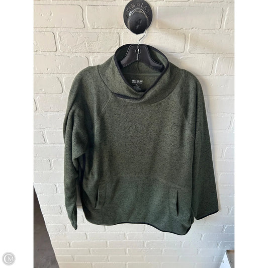 Athletic Sweatshirt Collar By Tek Gear In Green, Size: Xl