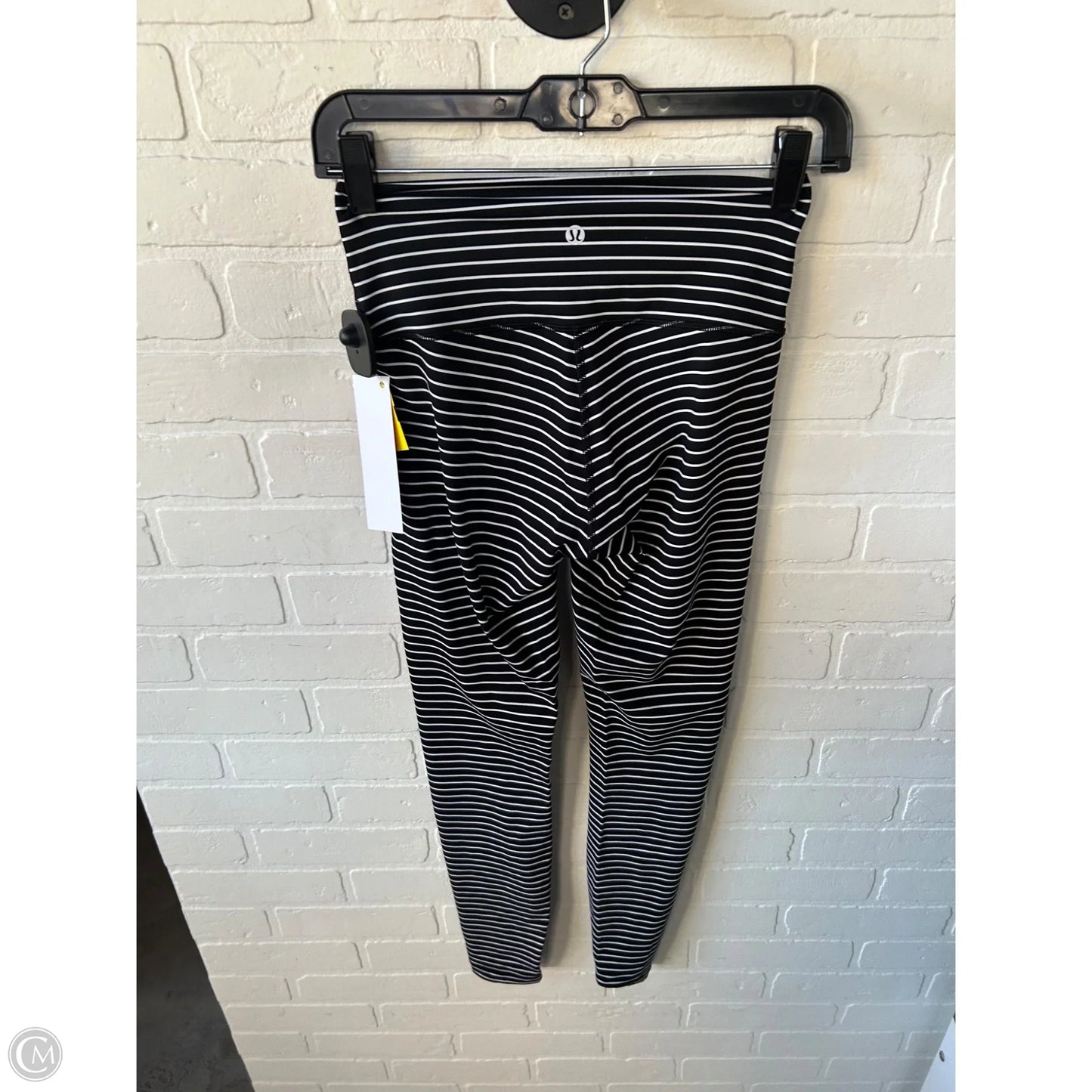 Athletic Leggings By Lululemon In Black & White, Size: 6